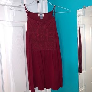 Old Navy Maroon Tank. Size Small